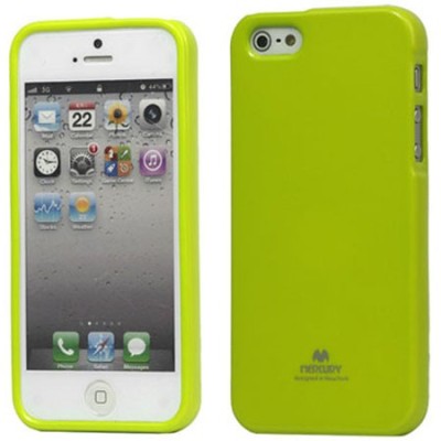 „Mercury“ Color kieto silikono (TPU) žalias Apple iPhone SE (5, 5s) dėklas (dėkliukas) / Priedai.lt
