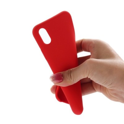 Apple iPhone Xr „Shell“ cieta silikona (TPU) sarkans apvalks | vacins.lv