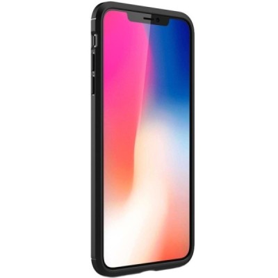 Apple iPhone Xs Max „Carbon“ cieta silikona (TPU) melns apvalks / vacins.lv