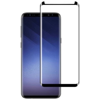 Samsung Galaxy S9 (G960) „Mocolo“ 9H Tempered Glass sustiprintos apsaugos juodas pilnai dengiantis apsauginis ekrano stiklas 0,2