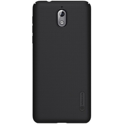 Nokia 3.1 (2018) Nillkin Frosted Shield melns plastmasas apvalks / vacins.lv