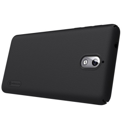 Nokia 3.1 (2018) Nillkin Frosted Shield melns plastmasas apvalks / vacins.lv
