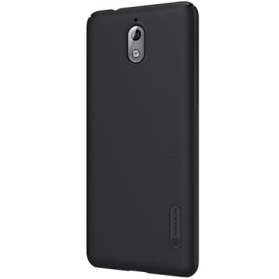 Nokia 3.1 (2018) Nillkin Frosted Shield melns plastmasas apvalks / vacins.lv