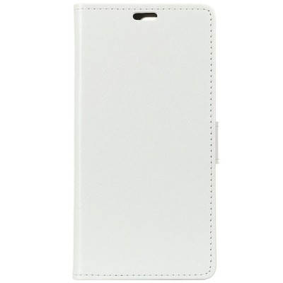 Huawei Mate 20 Lite atverčiamas baltas odinis dėklas - piniginė / Priedai.lt