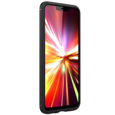 Huawei Mate 20 Lite „Carbon“ cieta silikona (TPU) melns apvalks / vacins.lv