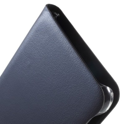 Samsung Galaxy S6 Edge+ (G928) atvēramais maciņš ar lodziņu - zils/ Vacins.lv