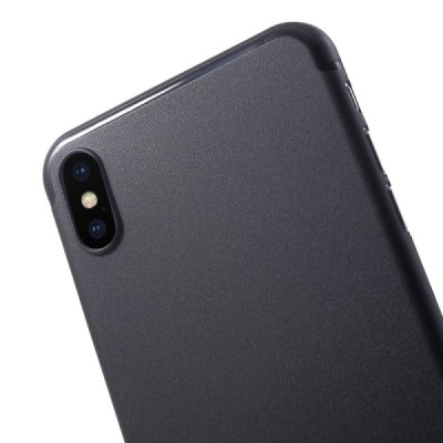 Ploniausias pasaulyje plastikinis Apple iPhone Xs Max juodas dėklas - nugarėlė / Priedai.lt