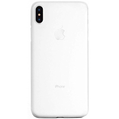 Ploniausias pasaulyje plastikinis Apple iPhone Xs Max baltas dėklas - nugarėlė / Priedai.lt