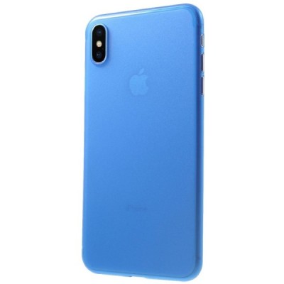 Ploniausias pasaulyje plastikinis Apple iPhone Xs Max mėlynas dėklas - nugarėlė / Priedai.lt