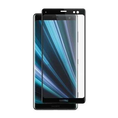 Sony Xperia XZ3 Mocolo Tempered Glass melns ekrāna aizsargstikls / Vacins.lv