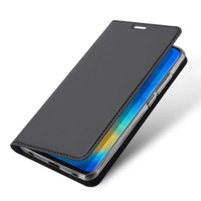 „Dux Ducis“ Skin serijos Huawei Mate 20 Pro pilkas odinis atverčiamas dėklas | Priedai.lt