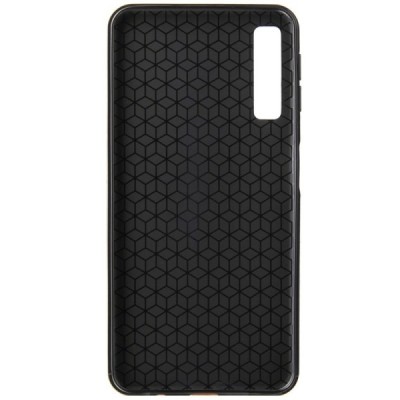 Samsung Galaxy A7 (2018) „Pattern“ kieto silikono TPU juodas dėklas - nugarėlė / Priedai.lt