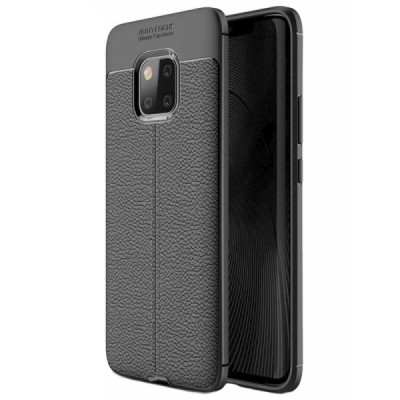 Huawei Mate 20 Pro „FOCUS“ cieta silikona (TPU) melns apvalks / vacins.lv