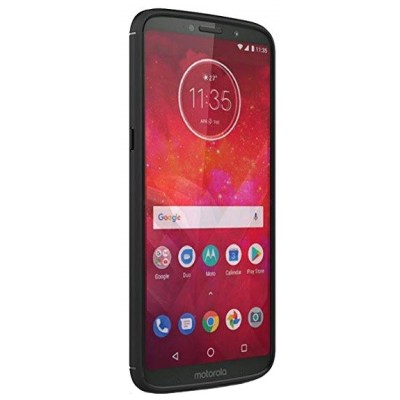 Motorola Moto Z3 Play (Moto Z3) „Carbon“ cieta silikona (TPU) melns apvalks / vacins.lv