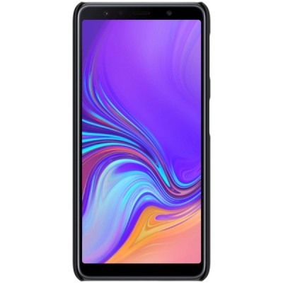 Samsung Galaxy A7 2018 Nillkin Frosted Shield juodas plastikinis dėklas / Priedai.lt