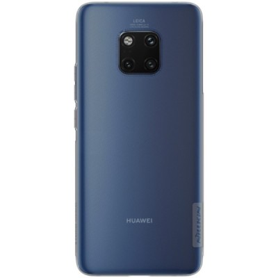 Huawei Mate 20 Pro Nillkin Nature plonas pilkas (permatomas) silikoninis TPU bespalvis dėklas / Priedai.lt