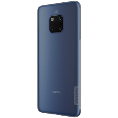 Huawei Mate 20 Pro Nillkin Nature plonas pilkas (permatomas) silikoninis TPU bespalvis dėklas / Priedai.lt