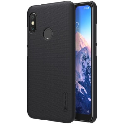 Xiaomi Redmi 6 Pro (Mi A2 Lite) Nillkin Frosted Shield melns plastmasas apvalks / vacins.lv