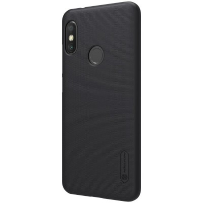 Xiaomi Redmi 6 Pro (Mi A2 Lite) Nillkin Frosted Shield melns plastmasas apvalks / vacins.lv