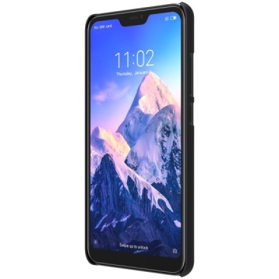 Xiaomi Redmi 6 Pro (Mi A2 Lite) Nillkin Frosted Shield melns plastmasas apvalks / vacins.lv