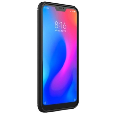 Xiaomi Redmi 6 Pro (Mi A2 Lite) „Carbon“ kieto silikono TPU juodas dėklas - nugarėlė / Priedai.lt