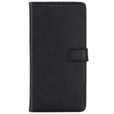 Samsung Galaxy A7 2018 atverčiamas juodas odinis retro dėklas - piniginė / Priedai.lt