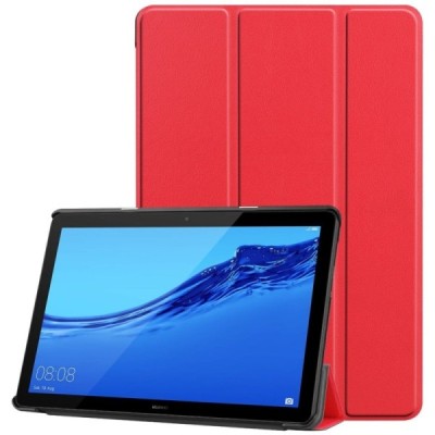 Huawei MediaPad T5 10 atvēramais sarkans maciņš / Vacins.lv