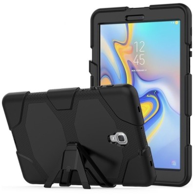 Samsung Galaxy Tab A 10.5 2018 (T590, T595) pastiprinātas aizsardzības melns apvalks  / Vacins.lv