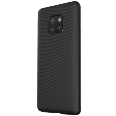 Huawei Mate 20 Pro „Lenuo“ kieto silikono TPU juodas dėklas - nugarėlė / Priedai.lt