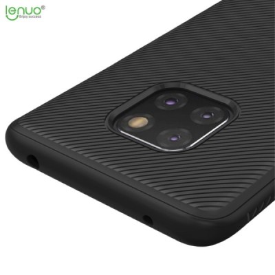 Huawei Mate 20 Pro „Lenuo“ kieto silikono TPU juodas dėklas - nugarėlė / Priedai.lt
