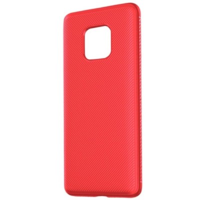 Huawei Mate 20 Pro „Lenuo“ kieto silikono TPU raudonas dėklas - nugarėlė / Priedai.lt