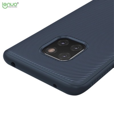 Huawei Mate 20 Pro „Lenuo“ cieta silikona (TPU) zils apvalks / vacins.lv