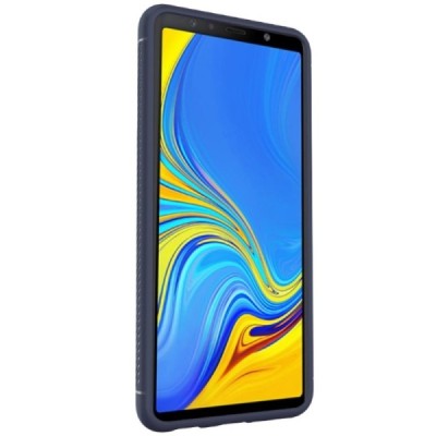 Samsung Galaxy A7 (2018) „Lenuo“ cieta silikona (TPU) zils apvalks / vacins.lv
