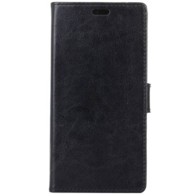 Motorola Moto Z3 Play atverčiamas juodas odinis dėklas - piniginė / Priedai.lt