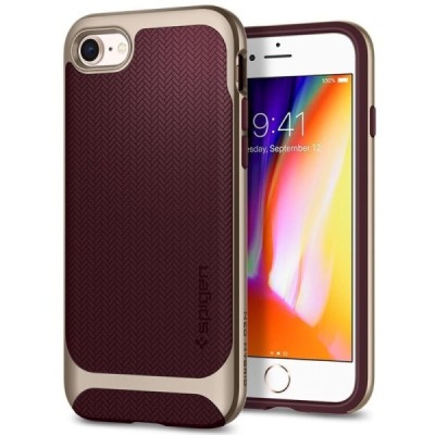 „Spigen“ Neo Hybrid Herringbone pastiprinātas aizsardzības bordo Apple iPhone 7 (iPhone 8) apvalks / Vacins.lv