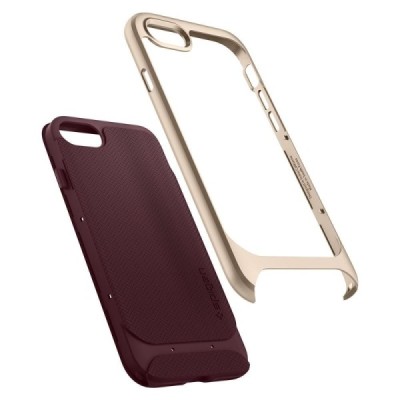 „Spigen“ Neo Hybrid Herringbone pastiprinātas aizsardzības bordo Apple iPhone 7 (iPhone 8) apvalks / Vacins.lv