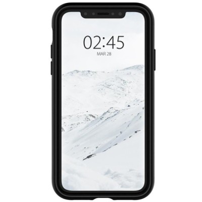 Apple iPhone Xr „Spigen“ Slim Armor CS melns silikons apvalks / vacins.lv