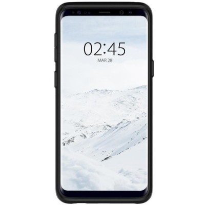 „Spigen“ Slim Armor CS Samsung Galaxy S9 (G960) juodas kieto silikono dėklas / Priedai.lt