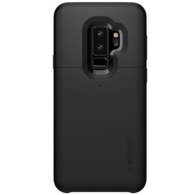 Samsung Galaxy S9+ (G965) „Spigen“ Slim Armor CS melns silikons apvalks / vacins.lv