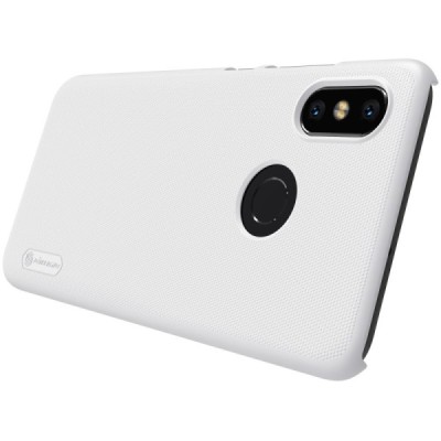 Xiaomi Mi 8 Nillkin Frosted Shield balts plastmasas apvalks / vacins.lv