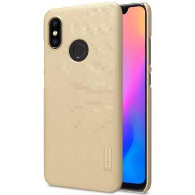 Xiaomi Mi 8 Nillkin Frosted Shield zelta plastmasas apvalks / vacins.lv