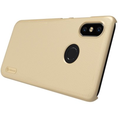 Xiaomi Mi 8 Nillkin Frosted Shield zelta plastmasas apvalks / vacins.lv