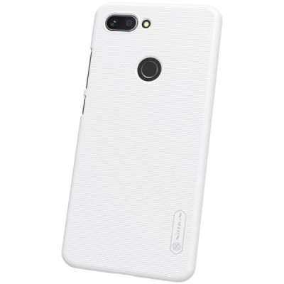 Xiaomi Mi 8 Lite Nillkin Frosted Shield balts plastmasas apvalks / vacins.lv