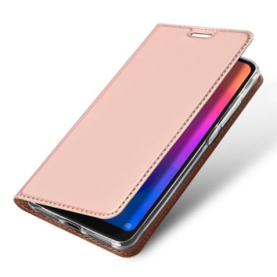 Xiaomi Redmi 6 Pro (Mi A2 Lite) „Dux Ducis“ Skin sērijas rozs ādas atvērams maciņš / Vacins.lv