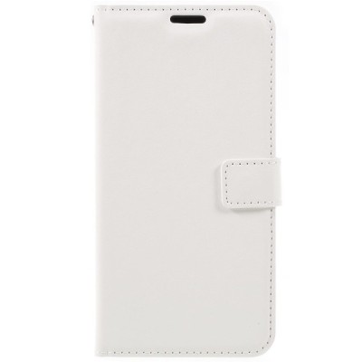 Samsung Galaxy J6+ 2018 (J610) atvēramais ādas balts maciņš (maks) / Vacins.lv