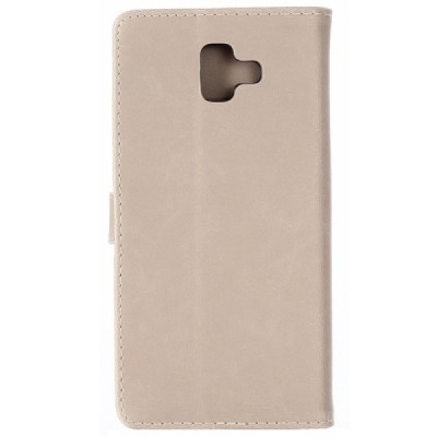 Samsung Galaxy J6+ 2018 (J610) atvēramais ādas smilšains retro maciņš (maks) / Vacins.lv