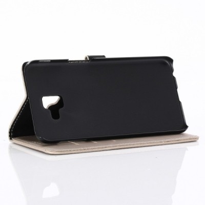 Samsung Galaxy J6+ 2018 (J610) atvēramais ādas smilšains retro maciņš (maks) / Vacins.lv