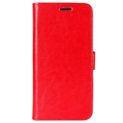 Xiaomi Mi 8 atvēramais ādas sarkans maciņš (maks) / Vacins.lv