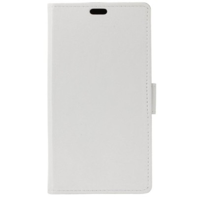 LG K11 2018 (X410EO) atvēramais ādas balts maciņš (maks) / Vacins.lv