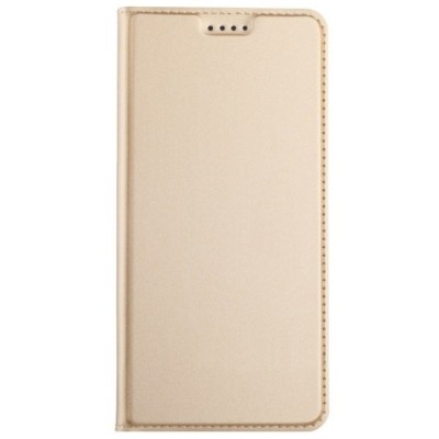 HTC U12 Plus Solīds zelta ādas atvērams maciņš / Vacins.lv